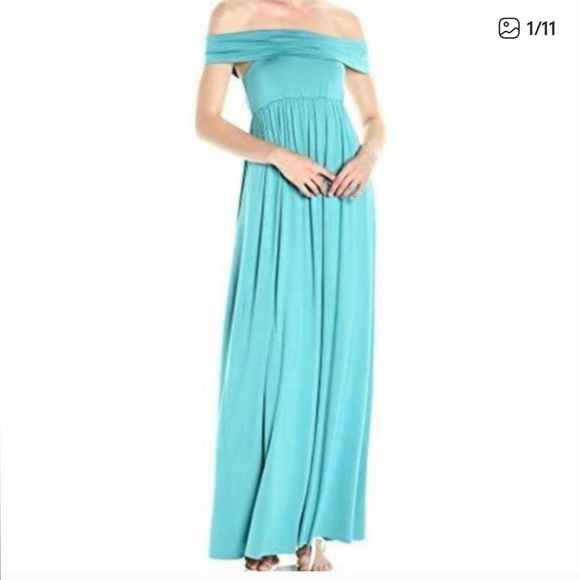 Rachel Pally M Laguna Stretch Jersey Off-The-Shoulder Midsummer Maxi Dress - Picture 1 of 6